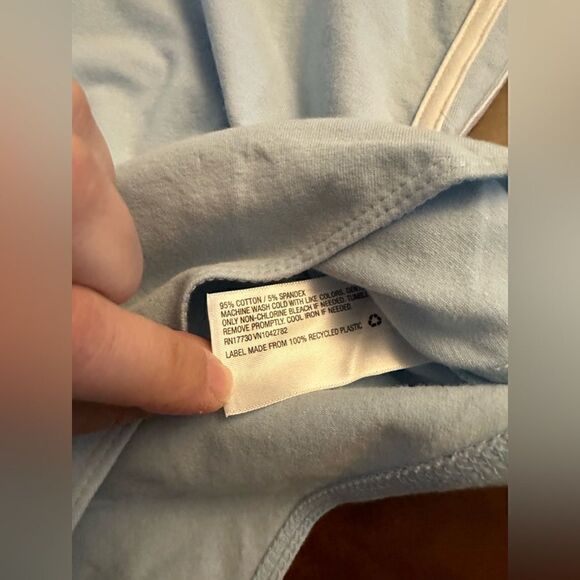Wild Fable Blue White Athletic Stripe Bodysuit NWT Size XL or XXL - Picture 5 of 11